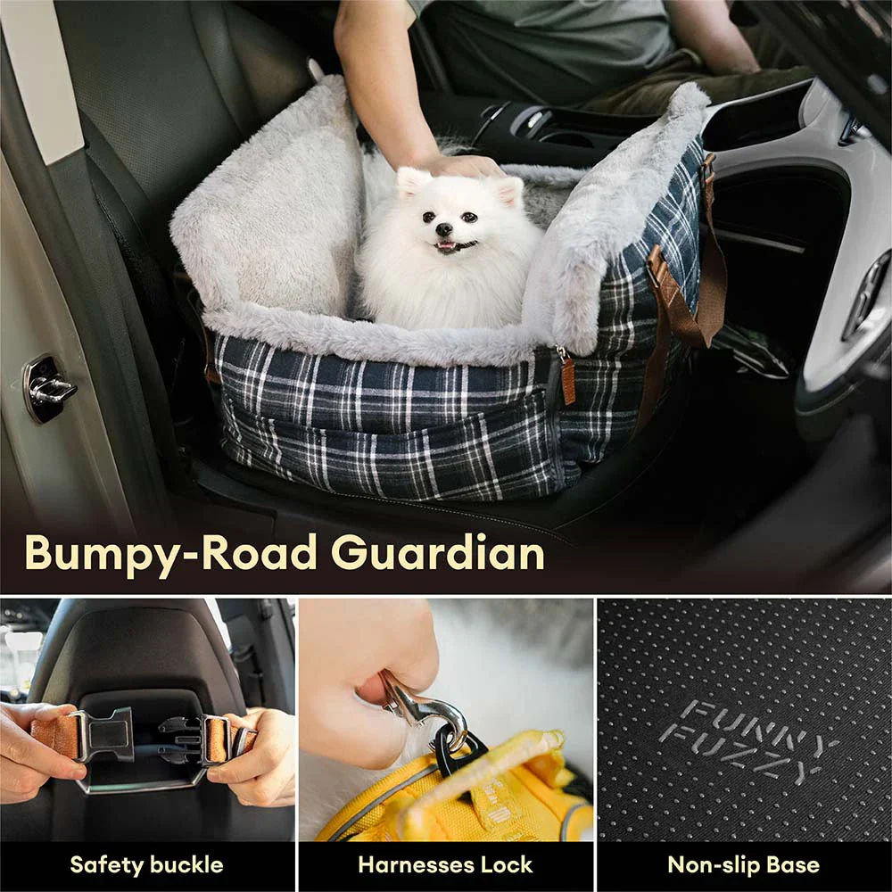 3 en 1 Siège auto pour chien en peluche et chaud - Cruiser d'hiver - Image 3