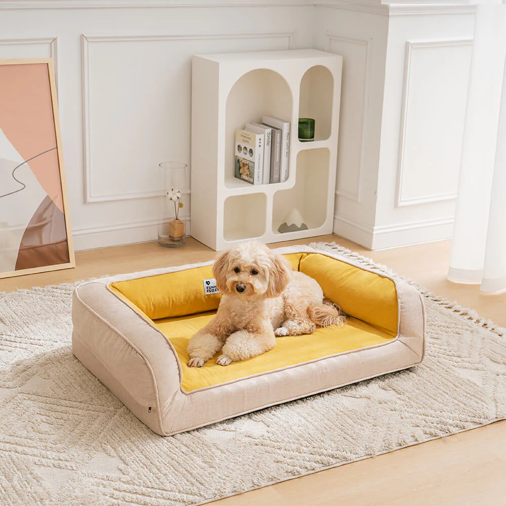Canapé-lit orthopédique confortable pour chien à soutien complet - Image 11