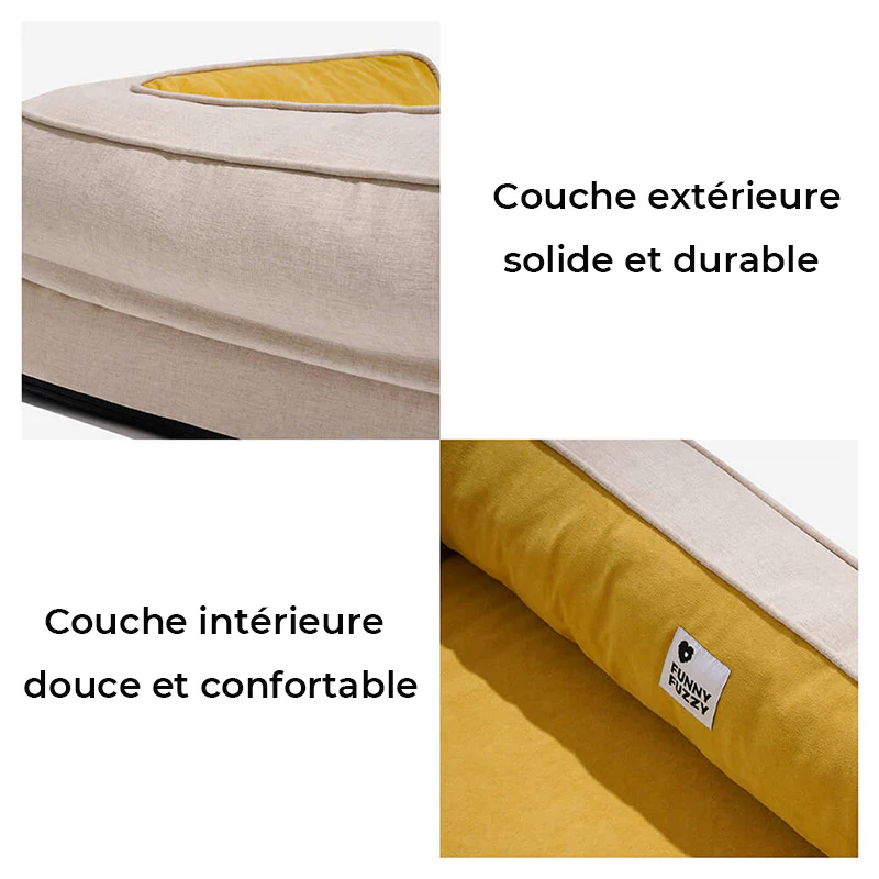Canapé-lit orthopédique confortable pour chien à soutien complet - Image 4