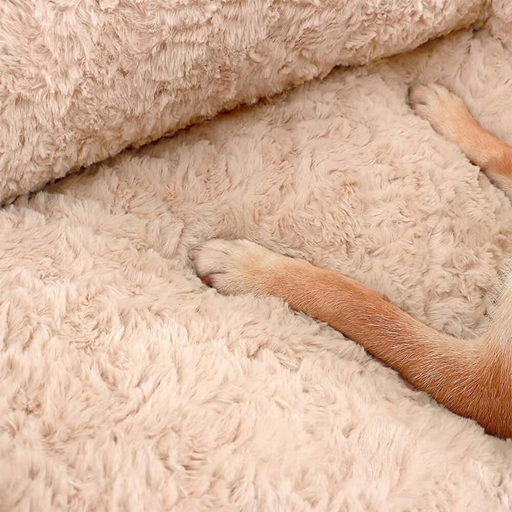 Canapé-lit doux et chaud pour chien et chat amovible et lavable avec support complet - Image 3