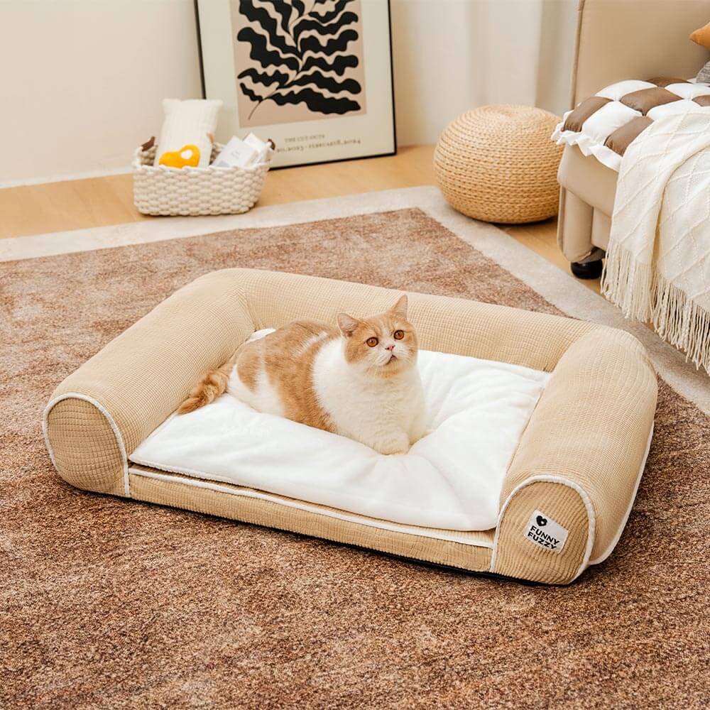 Canapé-lit orthopédique double couche en flanelle pour chien - Image 15