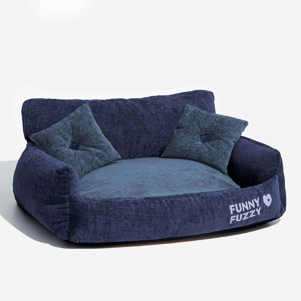 Canapé-lit pour chat en chenille vintage lavable et doux - Image 13