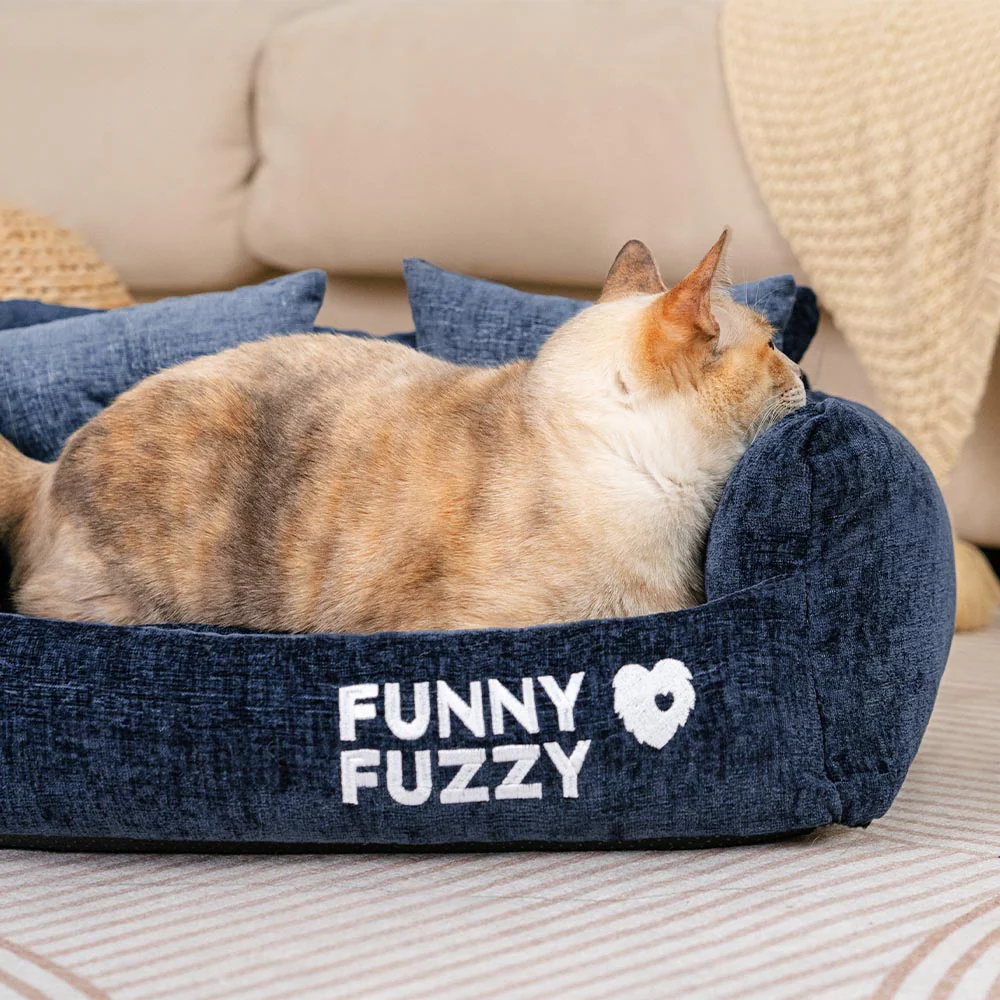 Canapé-lit pour chat en chenille vintage lavable et doux - Image 9