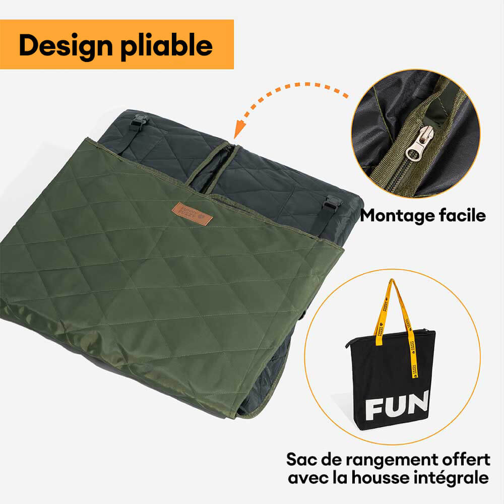 Protection voiture Siège arrière pour chien extra-large - Idéal pour le voyage et le camping - Image 3