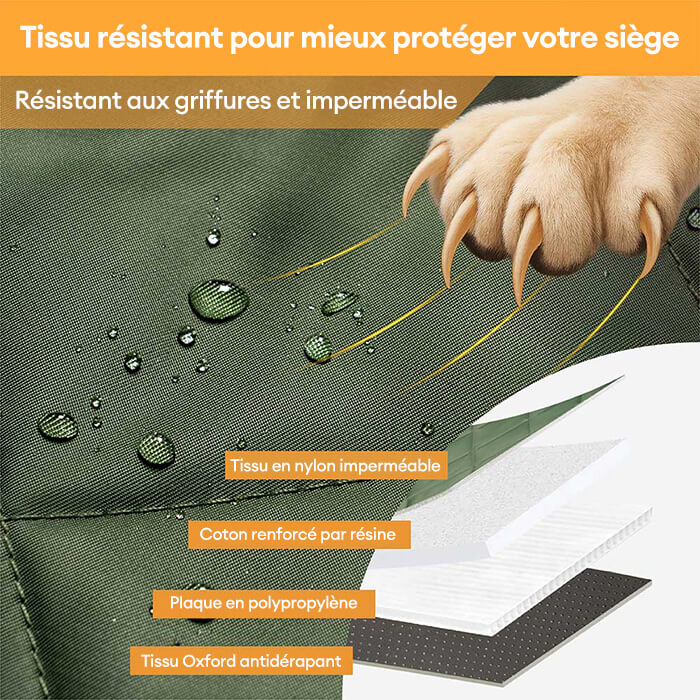Protection voiture Siège arrière pour chien extra-large - Idéal pour le voyage et le camping - Image 4