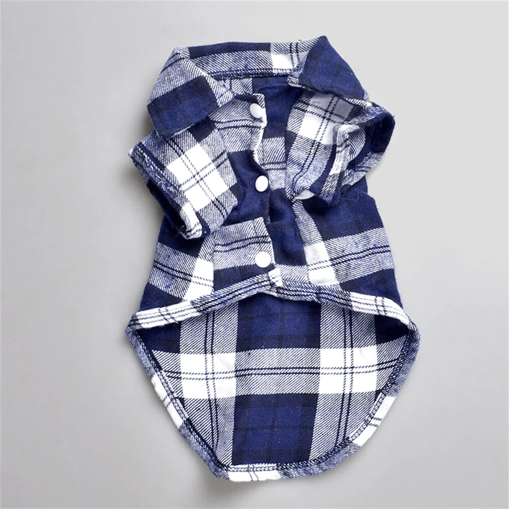 Chemise à carreaux classique pour chien - Confortable et élégante pour toutes les occasions - Image 3
