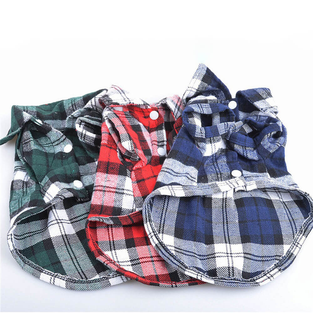 Chemise à carreaux classique pour chien - Confortable et élégante pour toutes les occasions - Image 7