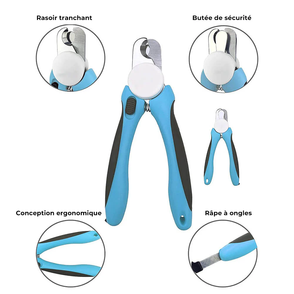 Coupe-ongles professionnel pour chien avec lime intégrée - Image 2