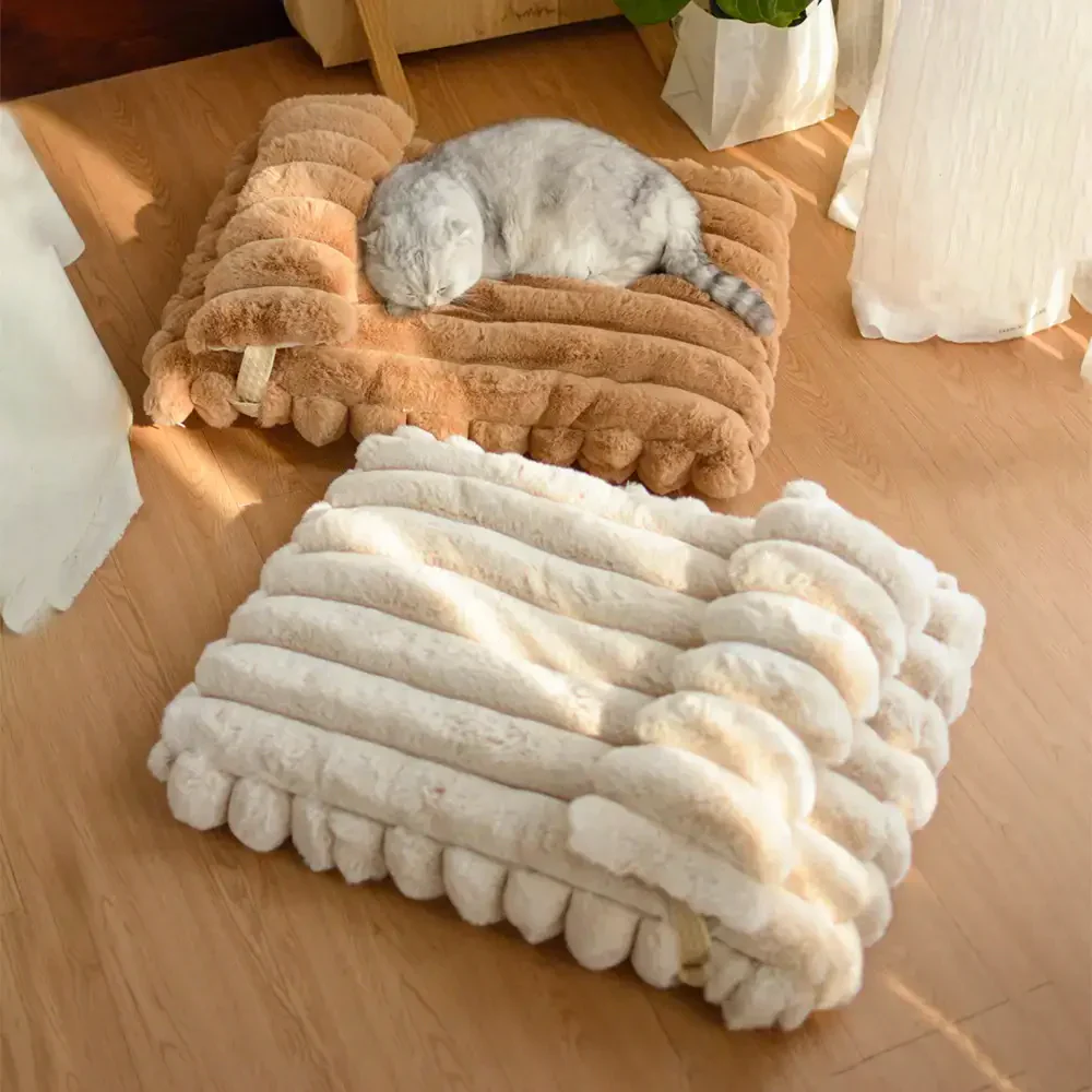 Coussin chauffant en fausse fourrure de lapin doux - Lit pour chien Cozy Cloud - Image 8