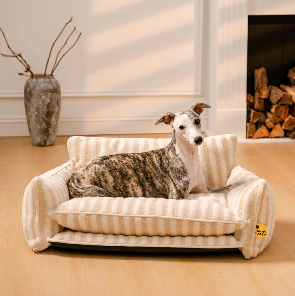 Couverture du Lit - Rayée Fausse Laine d'agneau Double Couche pour Animaux de Compagnie - Image 11