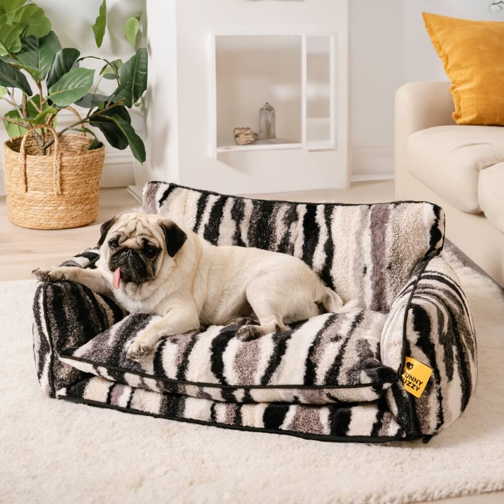 Couverture du Lit - Rayée Fausse Laine d'agneau Double Couche pour Animaux de Compagnie - Image 12