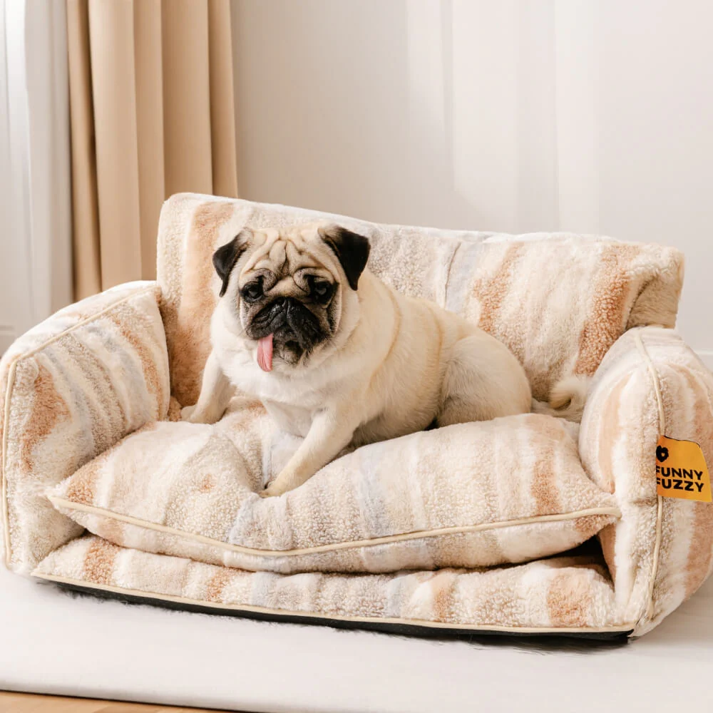 Couverture du Lit - Rayée Fausse Laine d'agneau Double Couche pour Animaux de Compagnie - Image 13