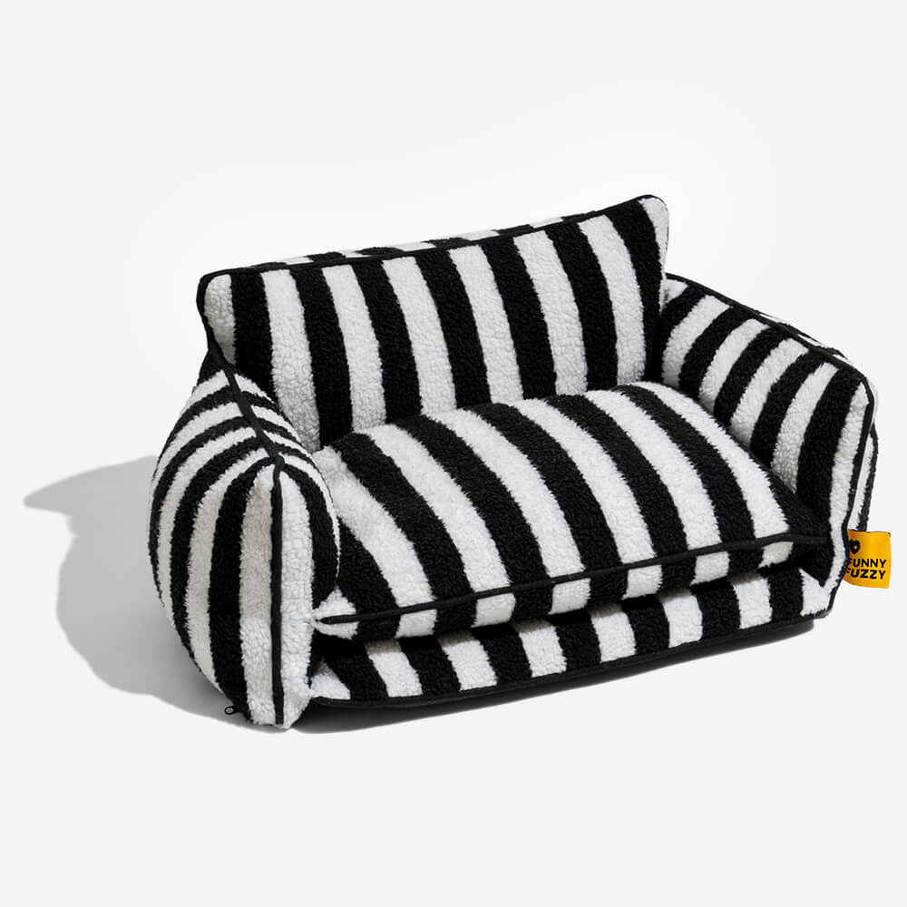 Couverture du Lit - Rayée Fausse Laine d'agneau Double Couche pour Animaux de Compagnie - Image 15