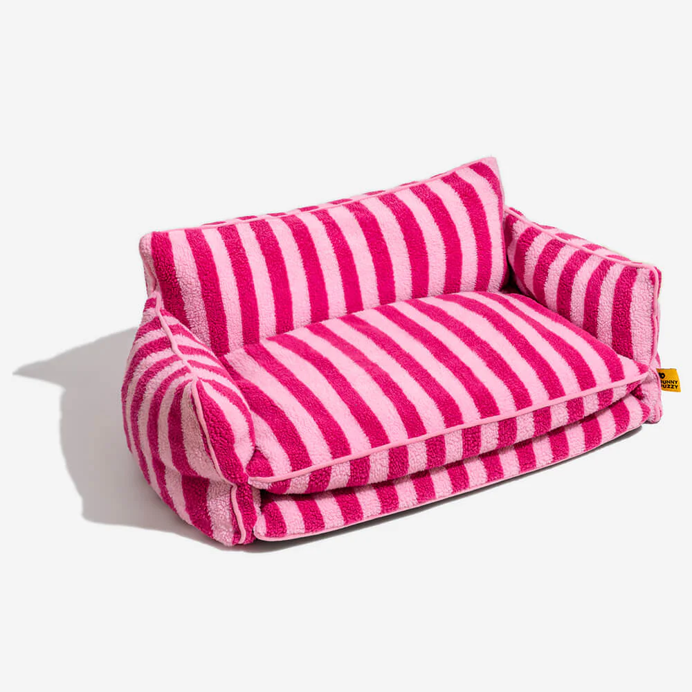 Couverture du Lit - Rayée Fausse Laine d'agneau Double Couche pour Animaux de Compagnie - Image 7