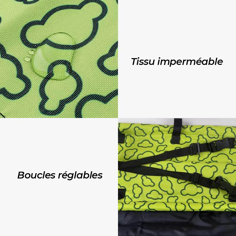 Couverture de Siège Voiture Chien Épaissie et Imperméable Pliable - Image 5