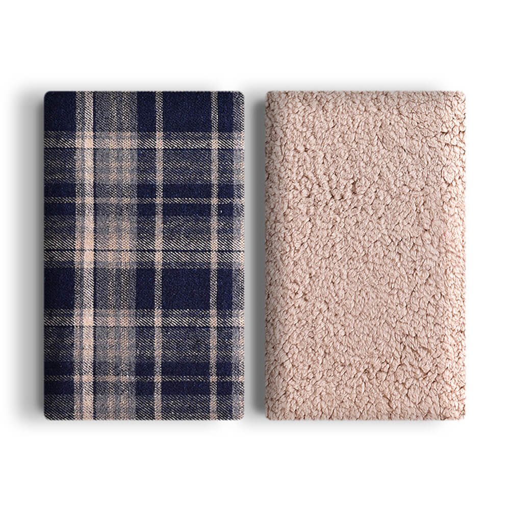 Couverture épaisse en polaire Sherpa à carreaux chaude et confortable pour chiens et chats - Image 11