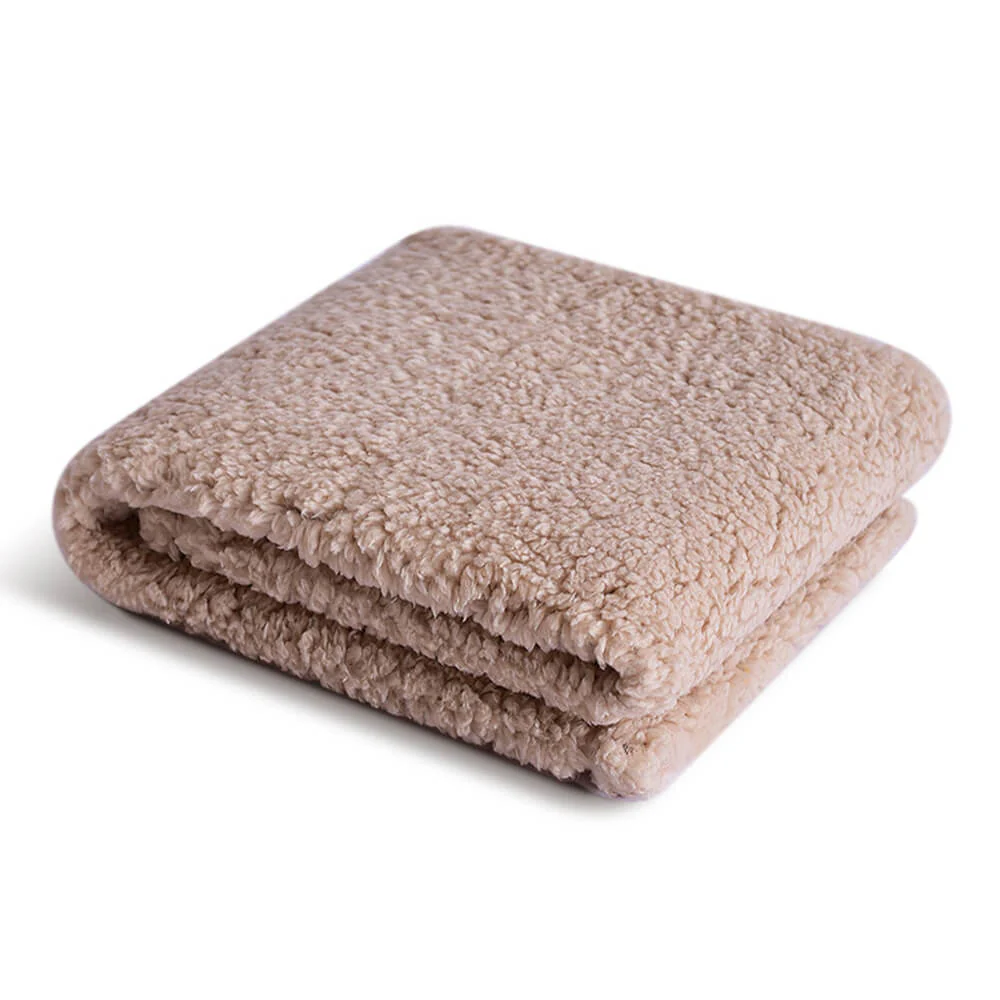 Couverture épaisse en polaire Sherpa à carreaux chaude et confortable pour chiens et chats - Image 14