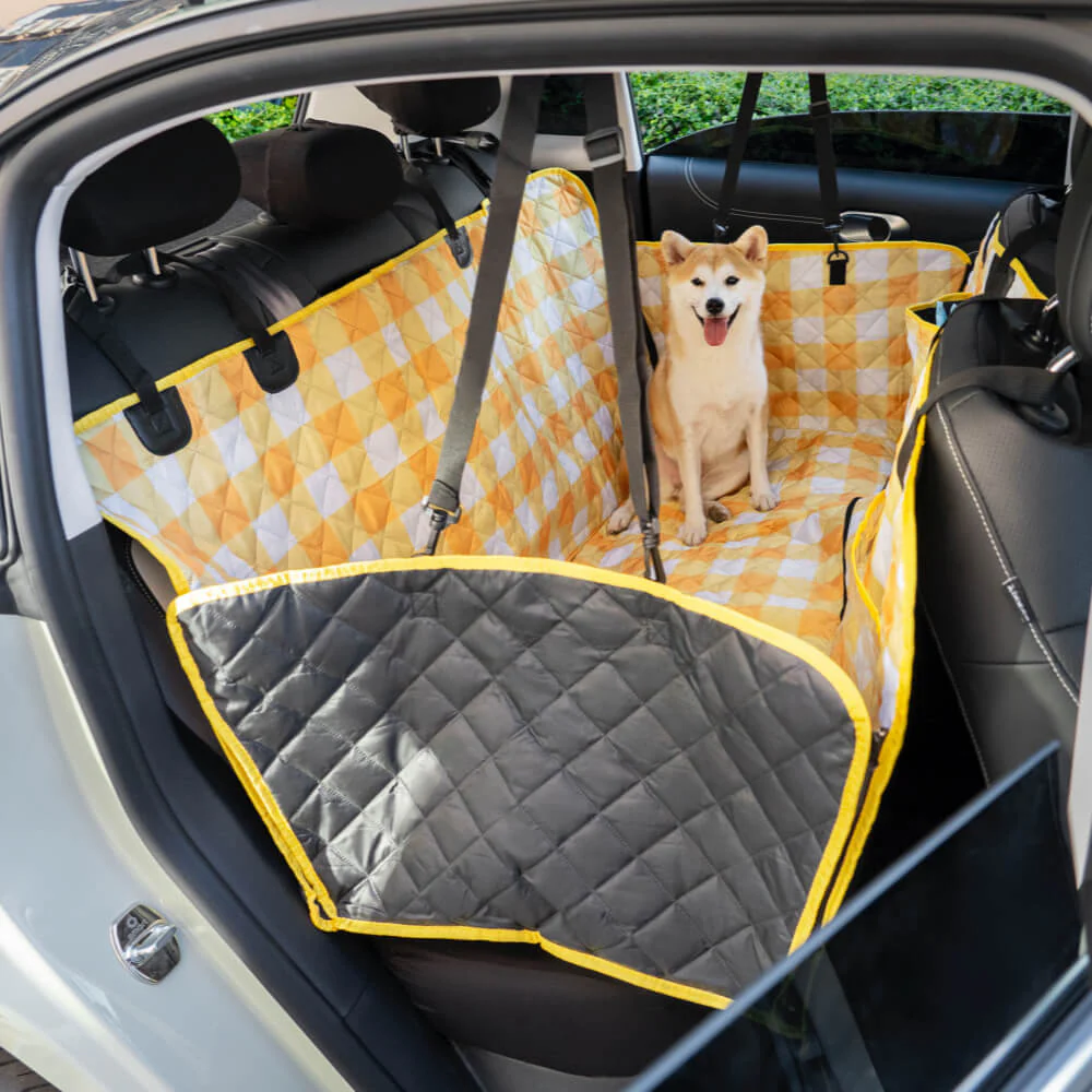 Protection-siège de voiture pour chien en tissu oxford imperméable et résistant aux rayures en tissu cationique - Image 18