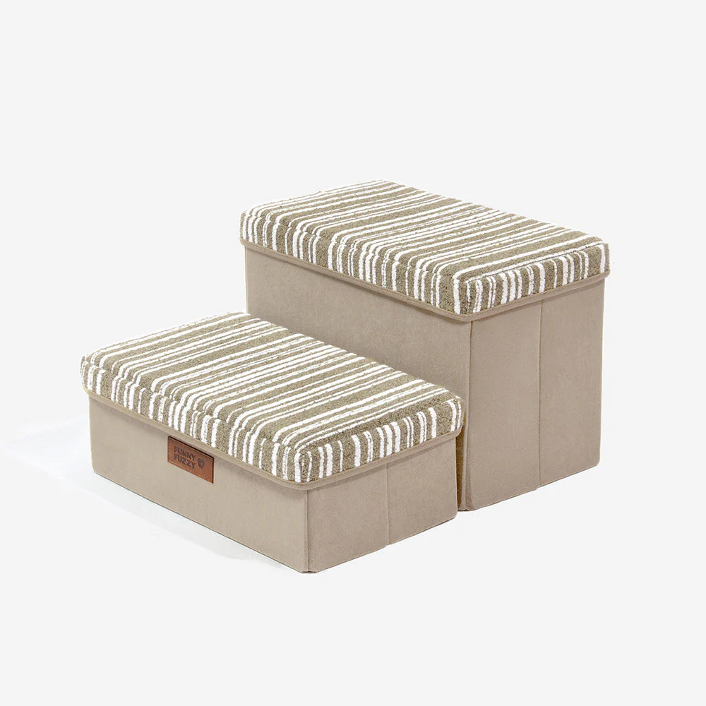 Escalier pour chien pliable avec rangement et condo - Funnyfuzzy SnugNest - Image 15