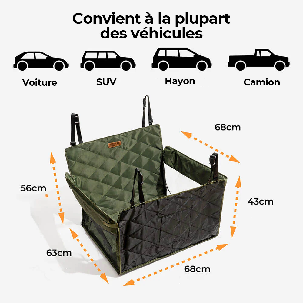 Extenseur de Siège Arrière pour Voiture Chiens Extra Stable Imperméable - Image 10