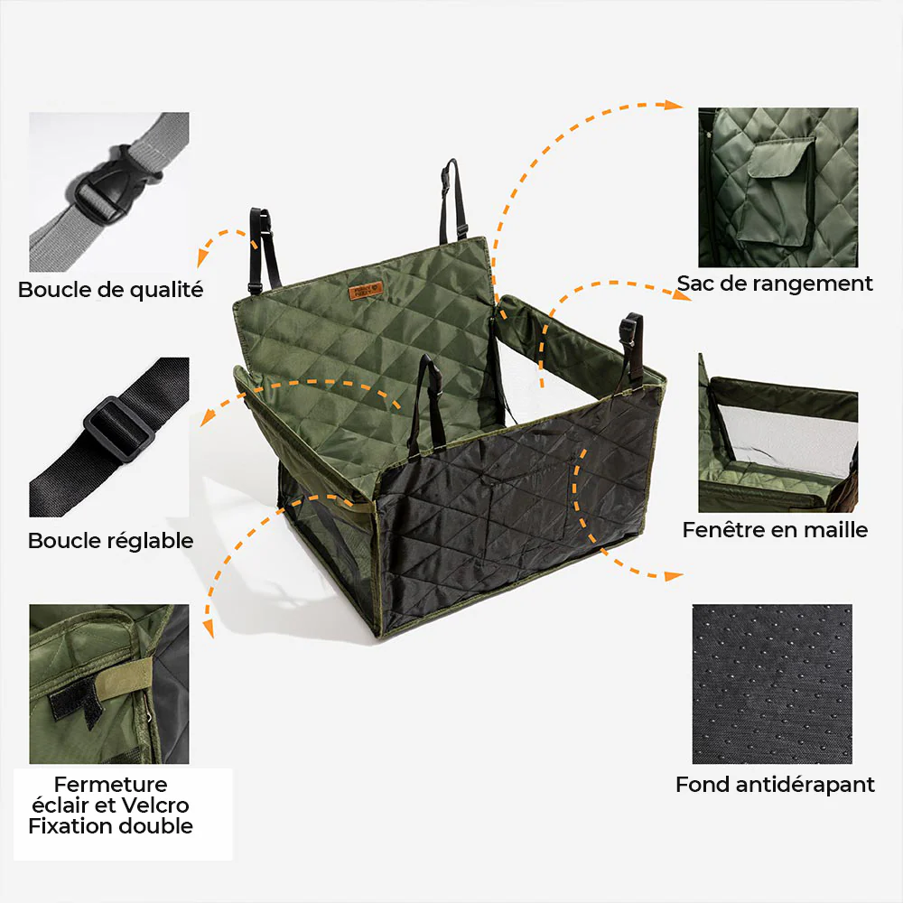 Extenseur de Siège Arrière pour Voiture Chiens Extra Stable Imperméable - Image 6