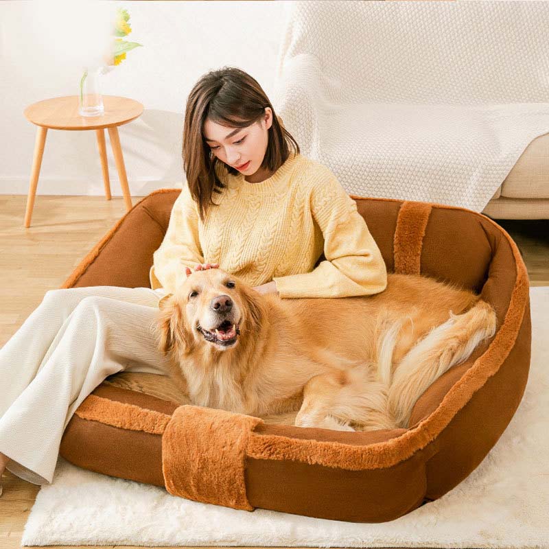 Grand canapé-lit vintage confortable et apaisant pour chien - Image 11