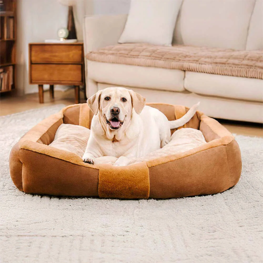 Grand canapé-lit vintage confortable et apaisant pour chien - Image 18