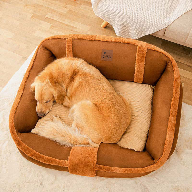 Grand canapé-lit vintage confortable et apaisant pour chien - Image 19