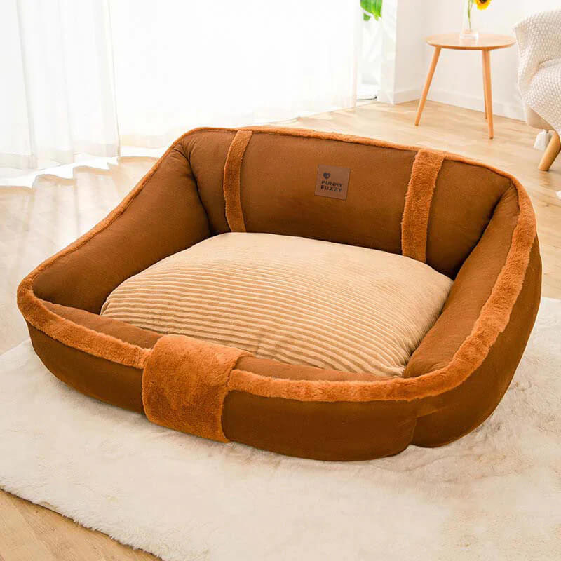 Grand canapé-lit vintage confortable et apaisant pour chien - Image 20