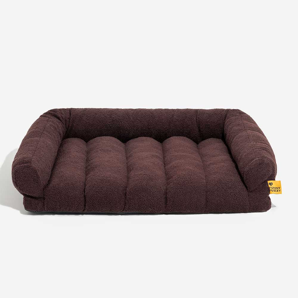 Grand coussin orthopédique pour chat avec appui-tête doux et confortable - Lit Napper Nuageux - Image 9