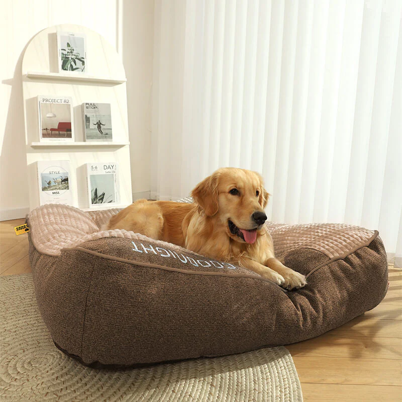Grand lit épais et anti-rayures pour chien avec protection de la colonne vertébrale - Image 9