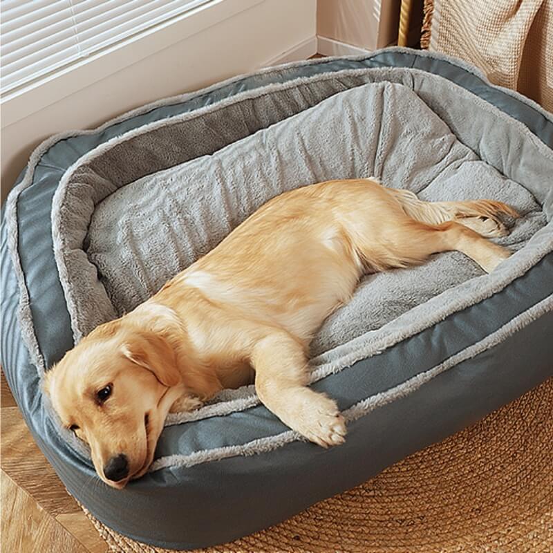 Grand lit chaud à sommeil profond pour chien - Image 3
