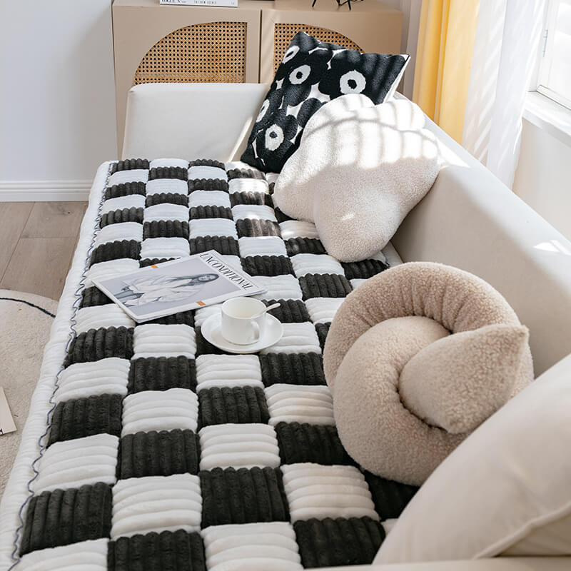 Grand tapis et couverture de canapé à carreaux pour animaux de compagnie - Image 9