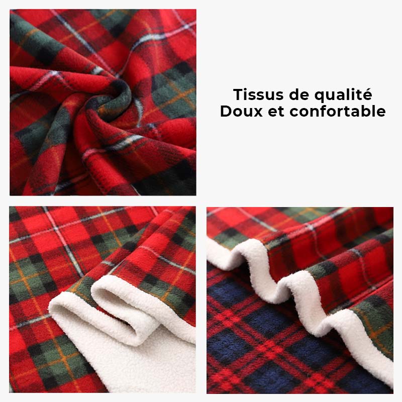 Grande couverture à carreaux pour chien - Image 5