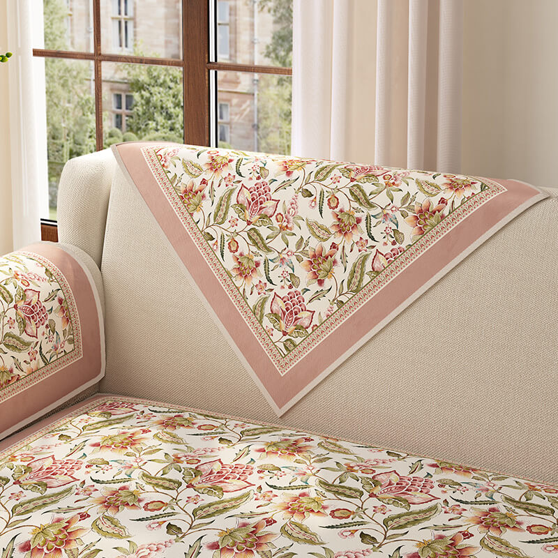 Housse de canapé antidérapante de style jardin vintage - Image 12