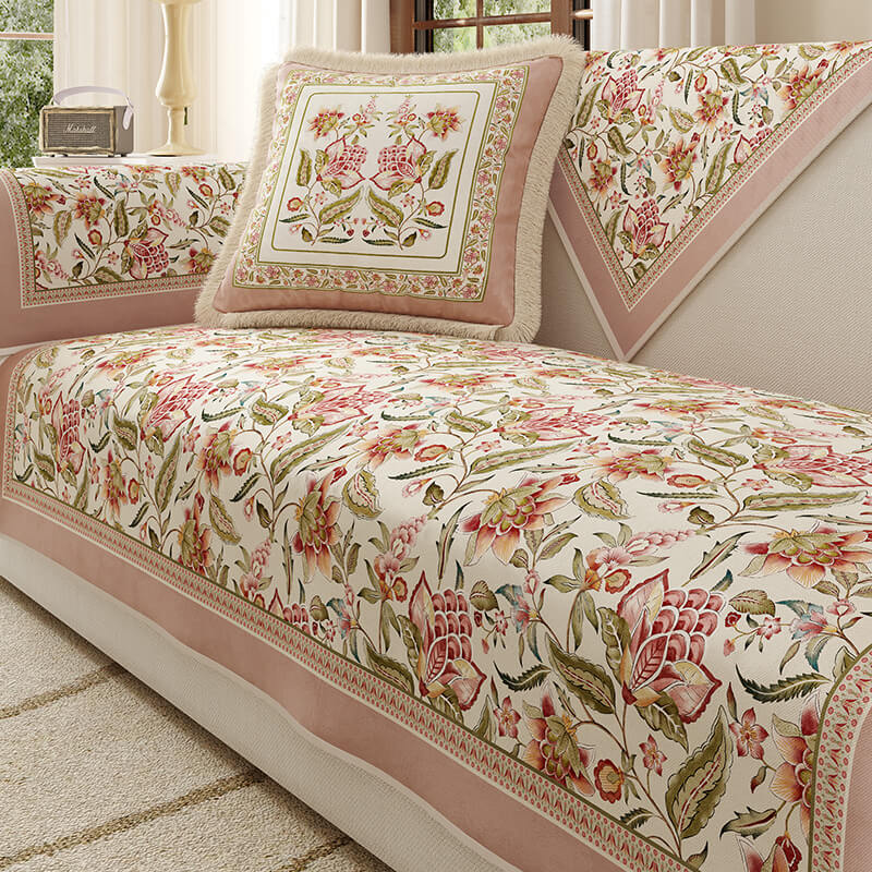 Housse de canapé antidérapante de style jardin vintage - Image 3