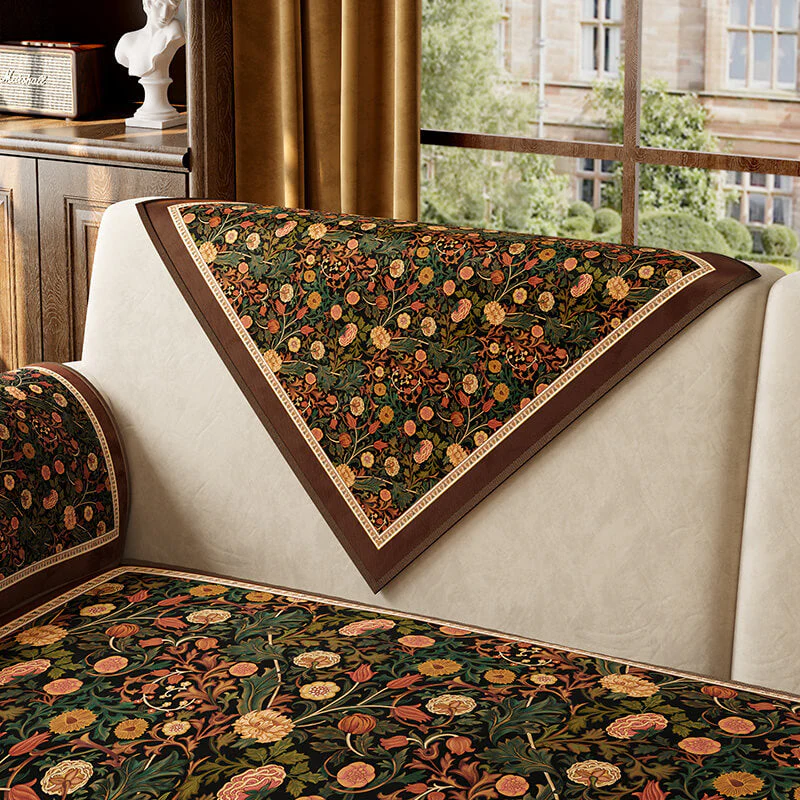 Housse de canapé antidérapante de style jardin vintage - Image 7