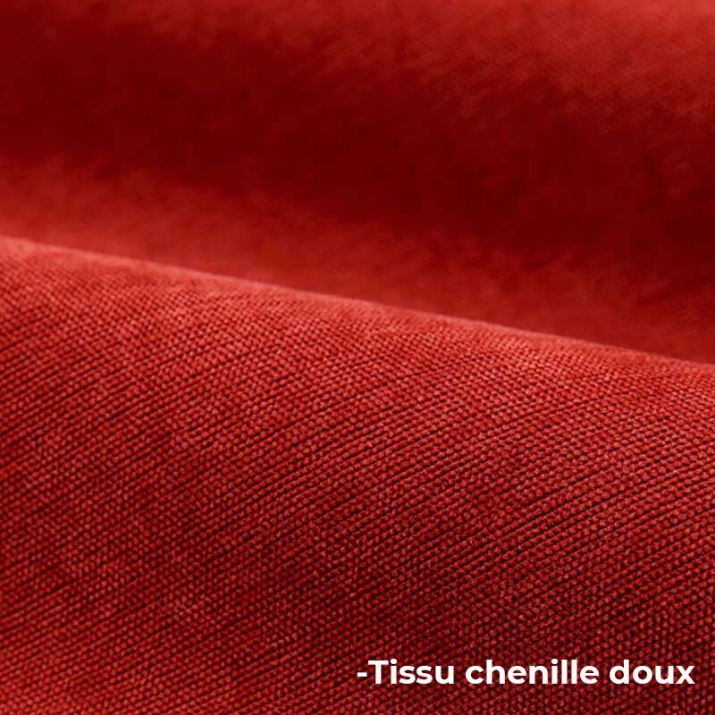 Housse de canapé antidérapante en chenille de couleur unie à décor géométrique - Image 5