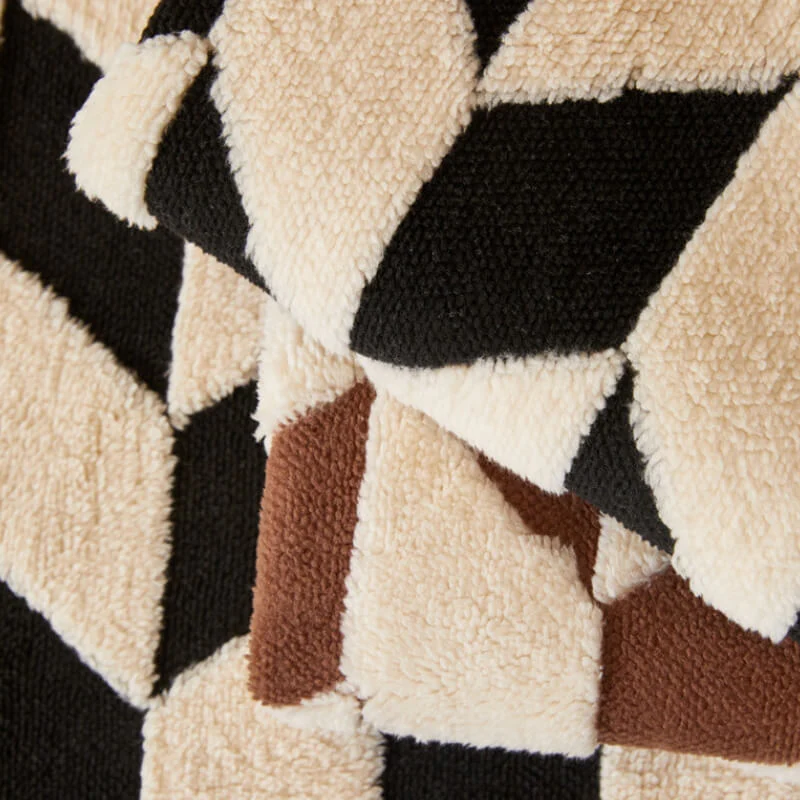 Housse de canapé antidérapante en peluche à motif de diamant moderne - Image 6