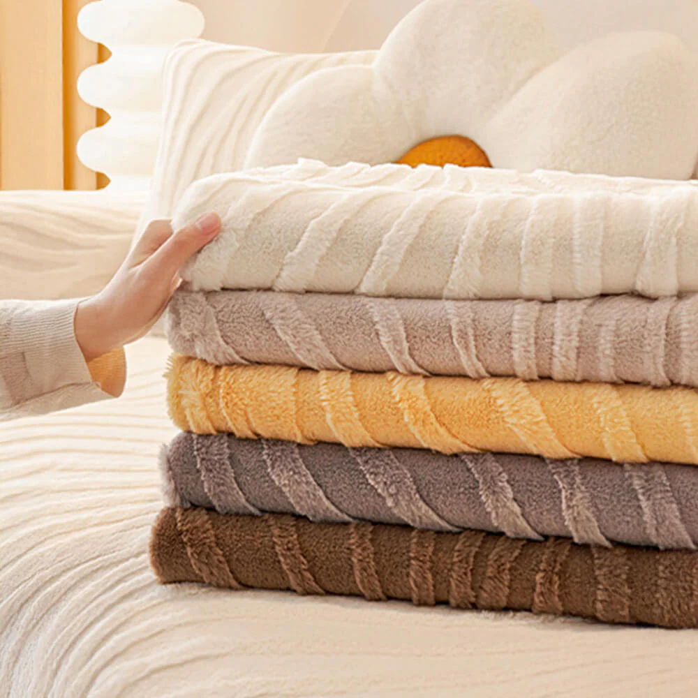 Housse de canapé antidérapante en peluche à texture ondulée douce - Image 13