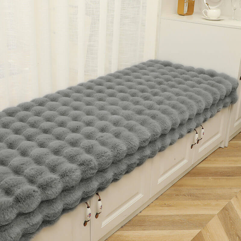 Housse de canapé antidérapante en peluche de couleur unie - Image 25