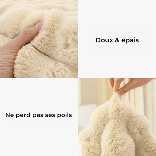 Housse de canapé antidérapante en peluche de couleur unie - Image 6