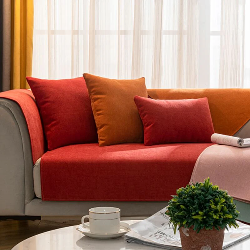Housse de canapé confortable en chenille - Image 10