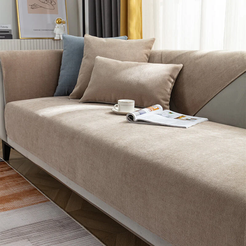 Housse de canapé confortable en chenille - Image 4
