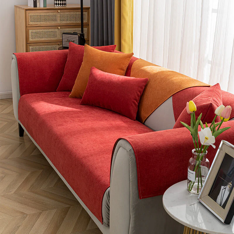 Housse de canapé confortable en chenille - Image 8