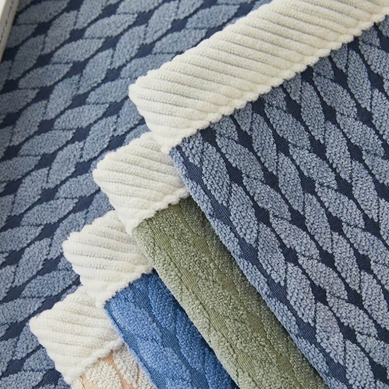 Housse de canapé en chenille à motif d'épis de blé - Image 4