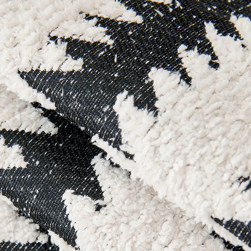 Housse de canapé en chenille à rayures chevron modernes et bords ondulés - Image 7
