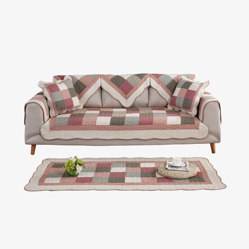 Housse de canapé en coton matelassé lavable et antidérapante - Image 10
