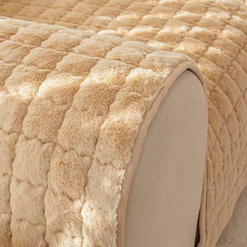 Housse de canapé en peluche antidérapante en forme de biscuit - Image 4