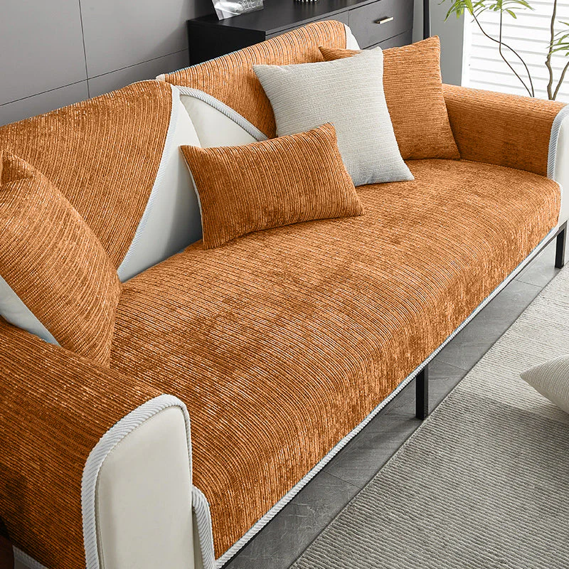 Housse de canapé imperméable et antimicrobienne en tissu chenille anti-rayures - Image 11
